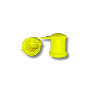 INDICADOR DE AJUSTE C/TAPA ANTI POLVO LARGA 33MM AMARILLO