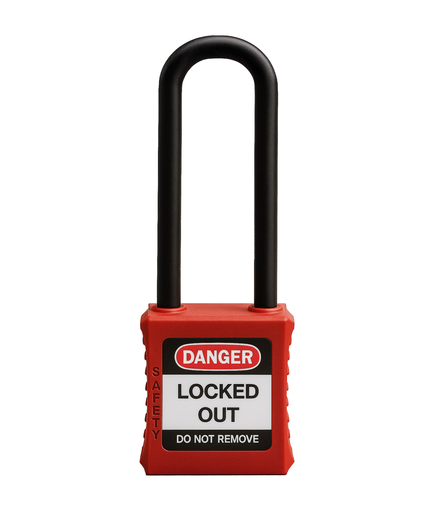 CANDADO DE BLOQUEO DE SEGURIDAD A/NYLON 76 MM ROJO - Image 2