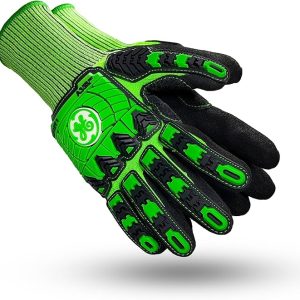 GUANTES RESIST IMPACT VERDE NITRILO ARENOSO A3 T1 TALLA L9